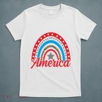 America Rainbow Star 4th Of July T-Shirt thumb 5