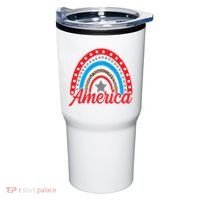 America Rainbow Star 4th Of July Tumbler thumb 0