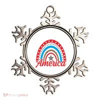 America Rainbow Star 4th Of July Ornament thumb 0