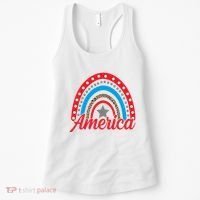 America Rainbow Star 4th Of July Women's Tank Top thumb 0