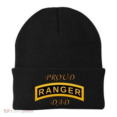 Army Ranger School Tab Proud Dad Gift Beanie