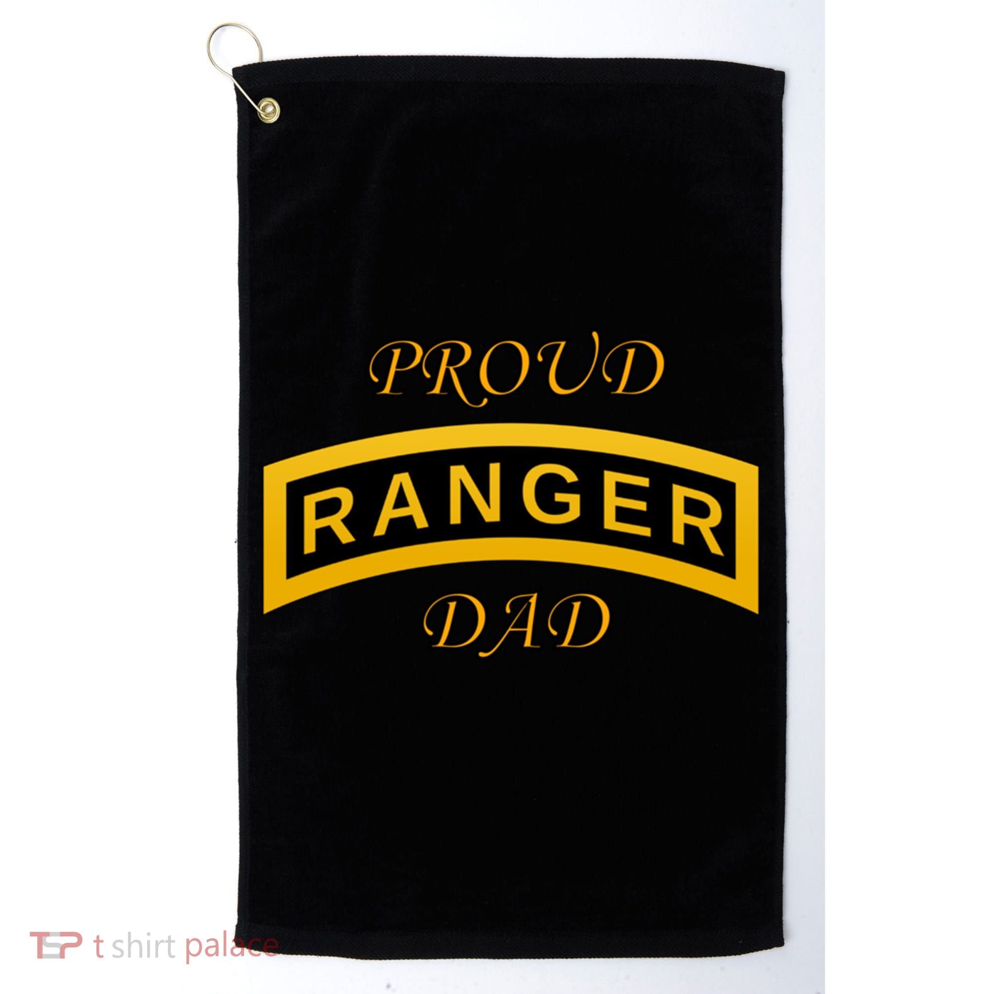 Army Ranger School Tab Proud Dad Gift Golf Towel