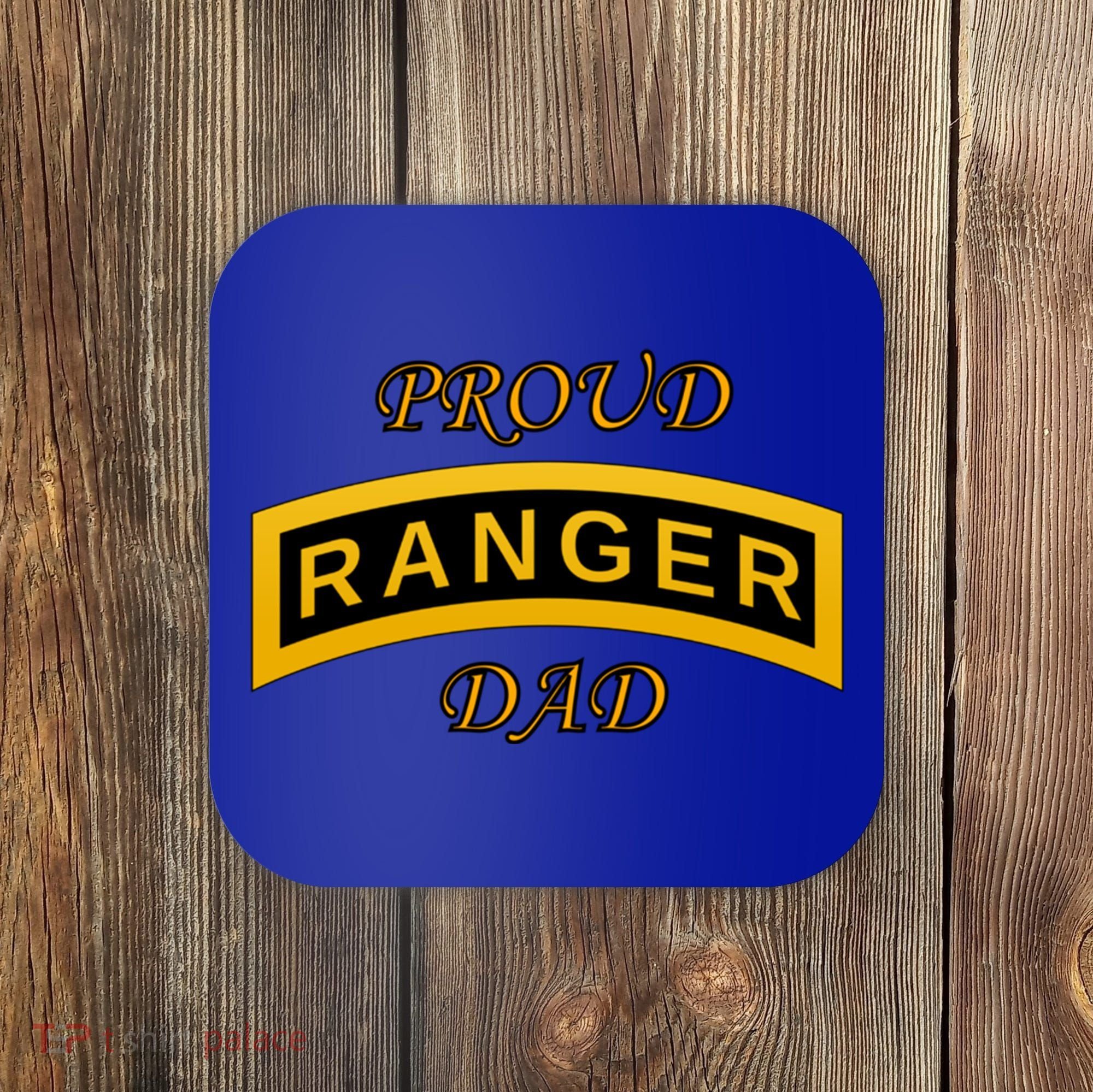 Army Ranger School Tab Proud Dad Gift Coaster