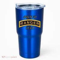 Army Ranger School Tab Proud Dad Gift Tumbler thumb 0