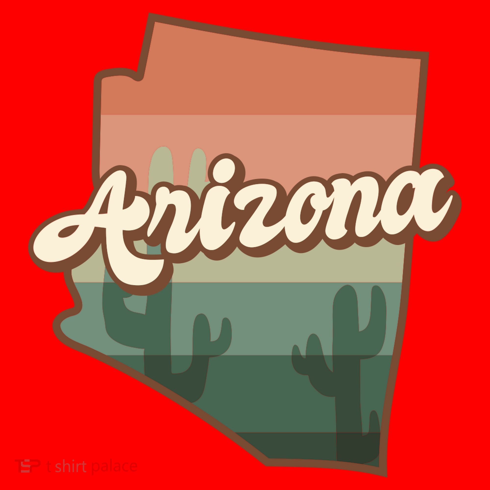 Arizona Retro Sunset Santa Hat