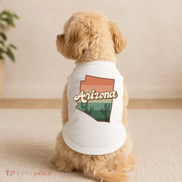 Arizona Retro Sunset Doggie Tank