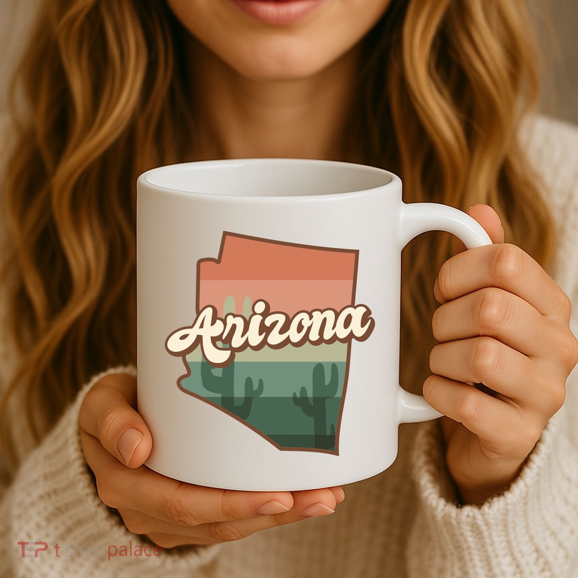 Arizona Retro Sunset Coffee Mug