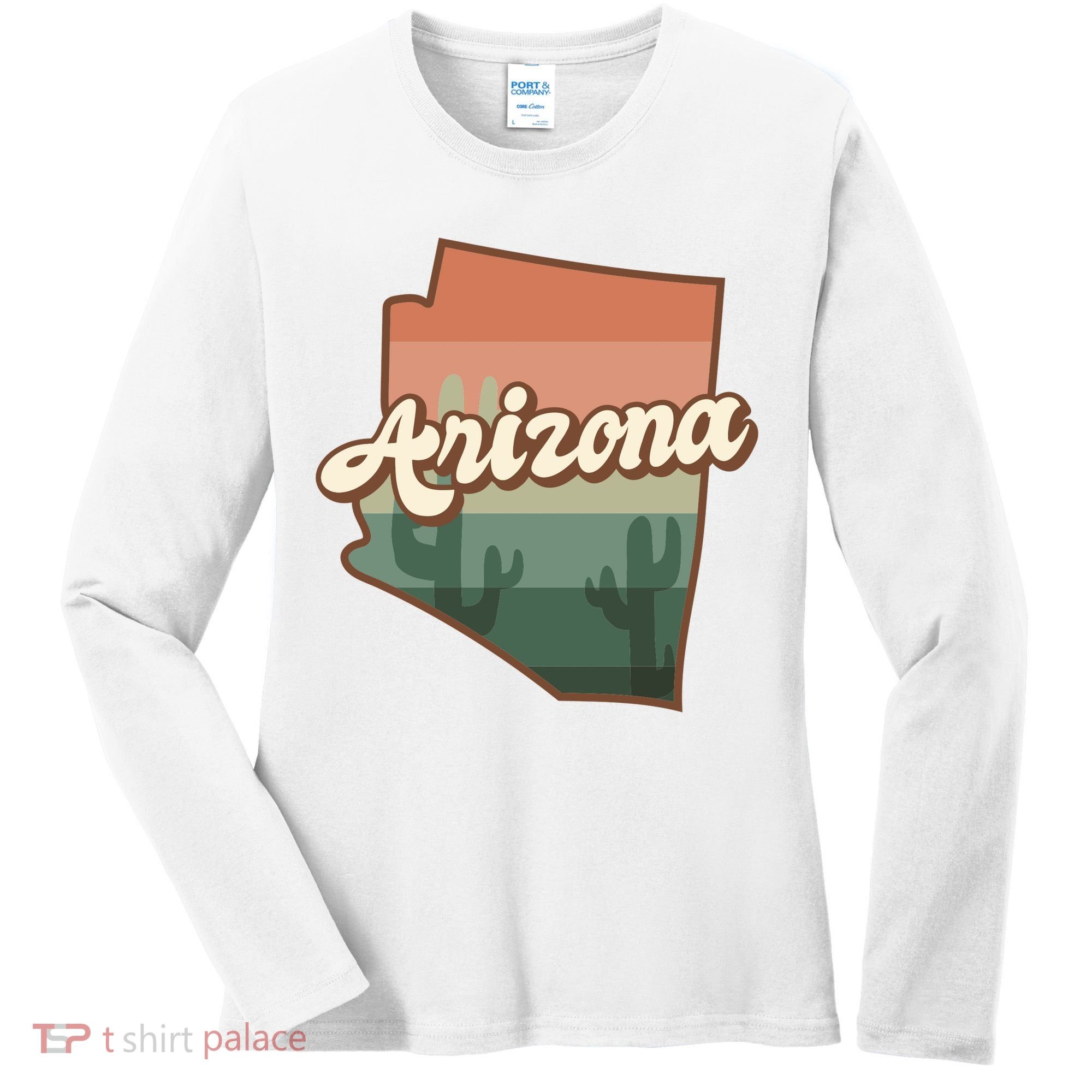 Arizona Retro Sunset Women's Long Sleeve Shirt