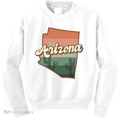 Arizona Retro Sunset Kids Sweatshirt