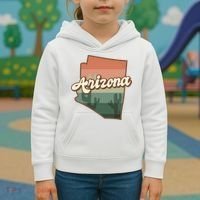 Arizona Retro Sunset Kids Hoodie thumb 3