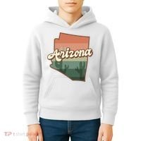 Arizona Retro Sunset Kids Hoodie thumb 4