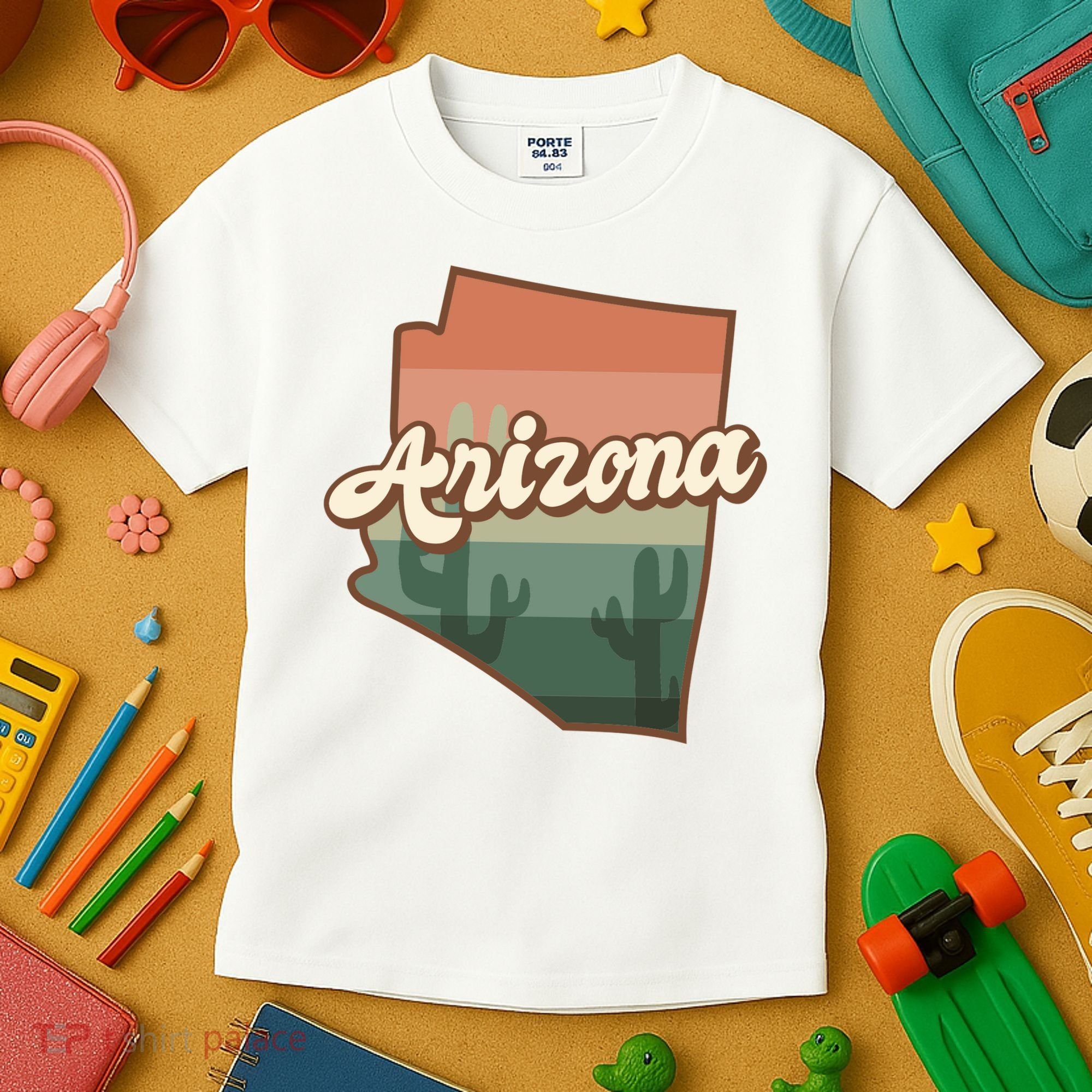 Arizona Retro Sunset Kids T-Shirt
