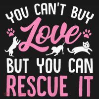 Animal Rescue Squad You Cant Buy Love But You Can Rescue It Women's Hoodie thumb 2