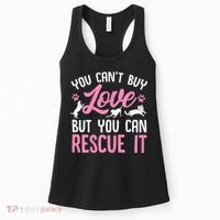 Animal Rescue Squad You Cant Buy Love But You Can Rescue It Women's Tank Top thumb 0