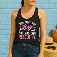 Animal Rescue Squad You Cant Buy Love But You Can Rescue It Women's Tank Top thumb 2