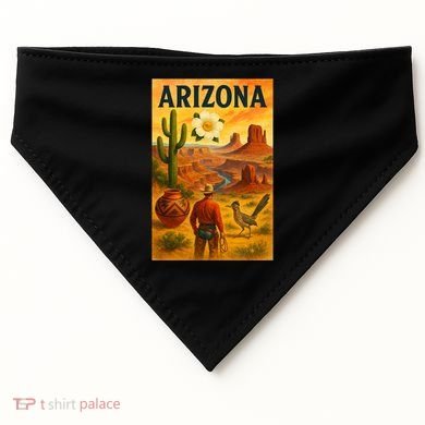 Arizona Retro Sunset USA-Made Doggie Bandana