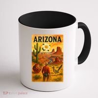 Arizona Retro Sunset Coffee Mug thumb 1