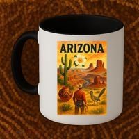 Arizona Retro Sunset Coffee Mug thumb 2
