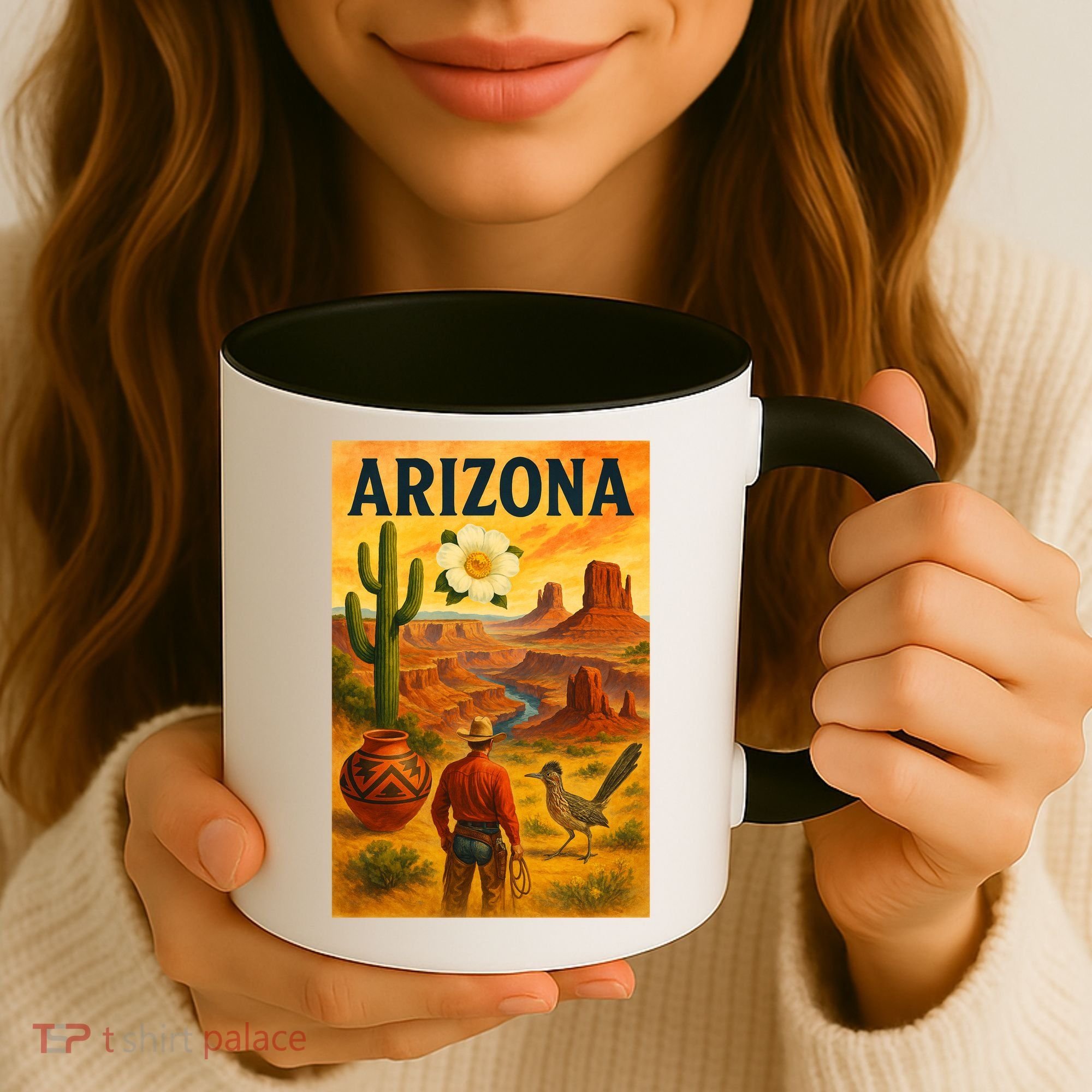Arizona Retro Sunset Coffee Mug