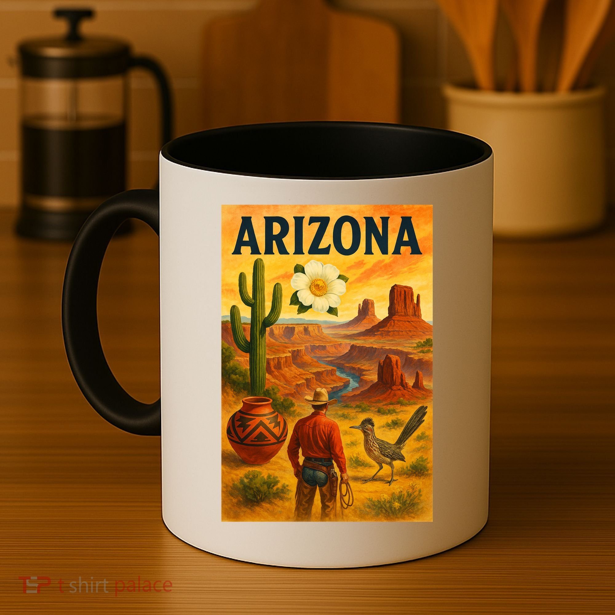 Arizona Retro Sunset Coffee Mug