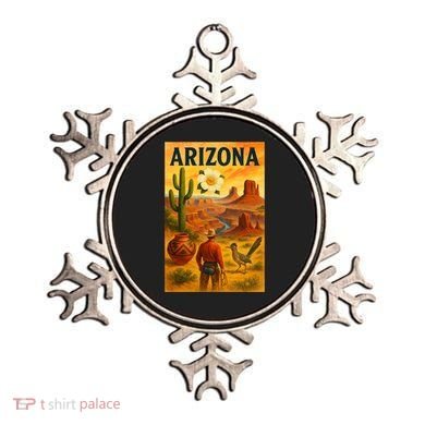 Arizona Retro Sunset Ornament