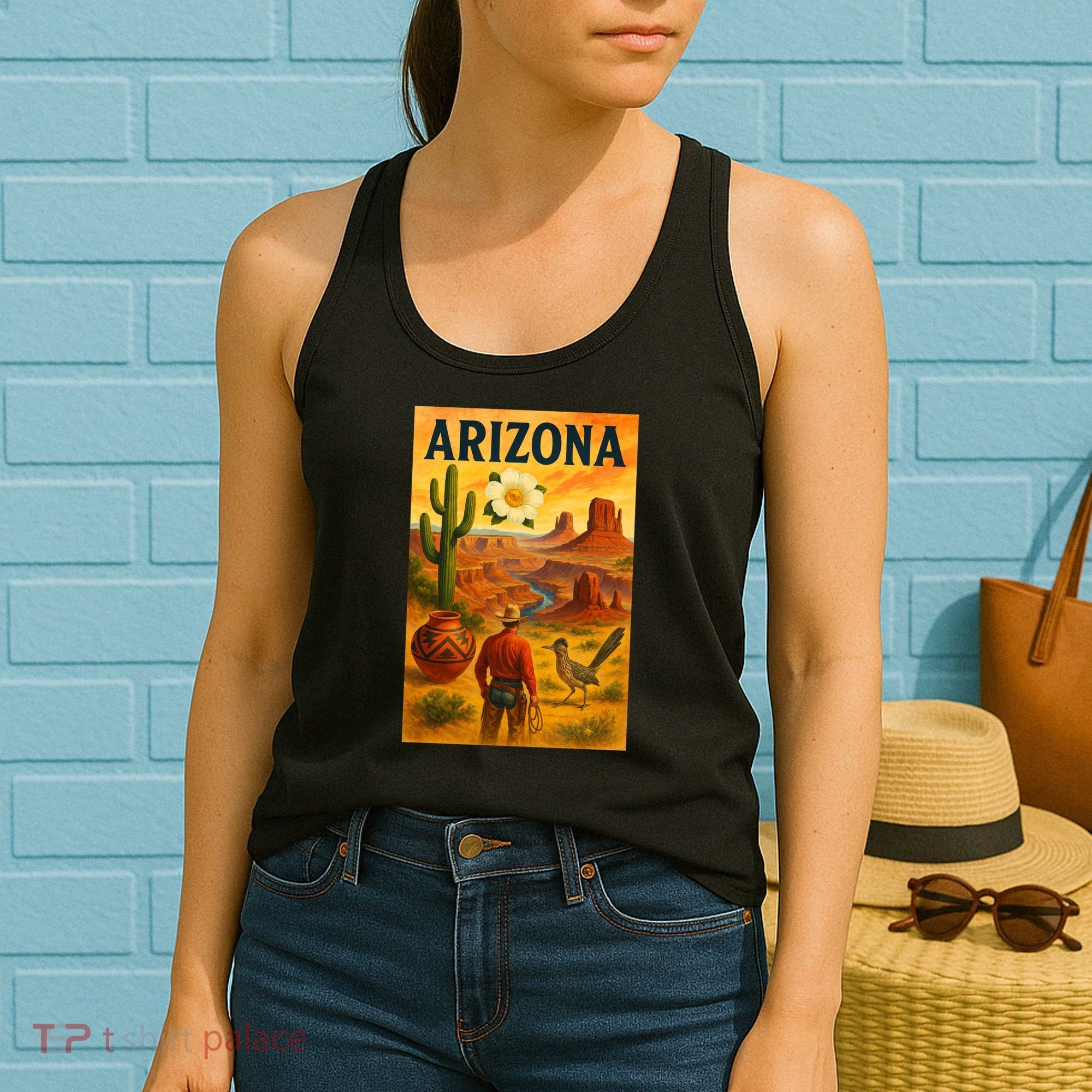 Arizona Retro Sunset Women's Tank Top