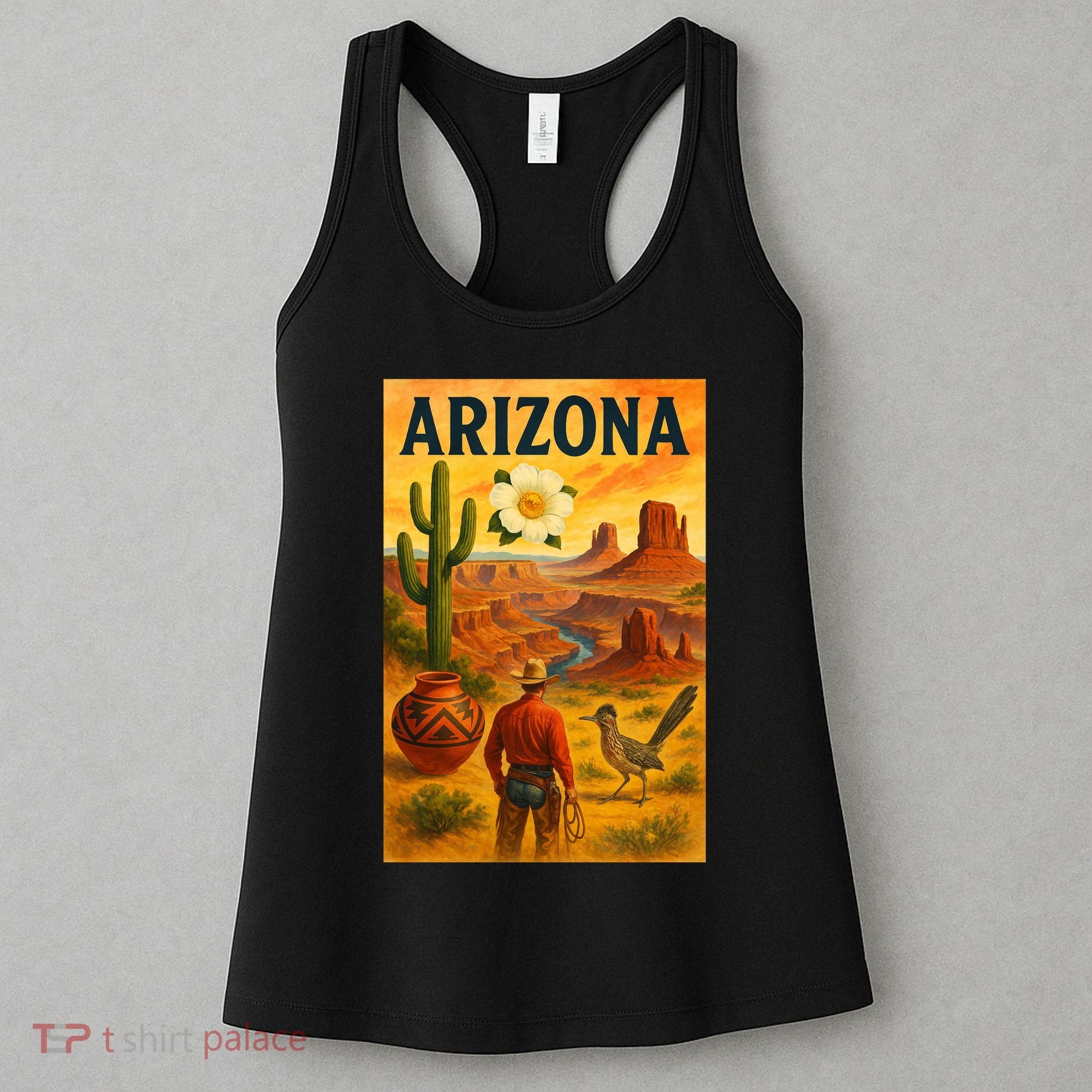 Arizona Retro Sunset Women's Tank Top