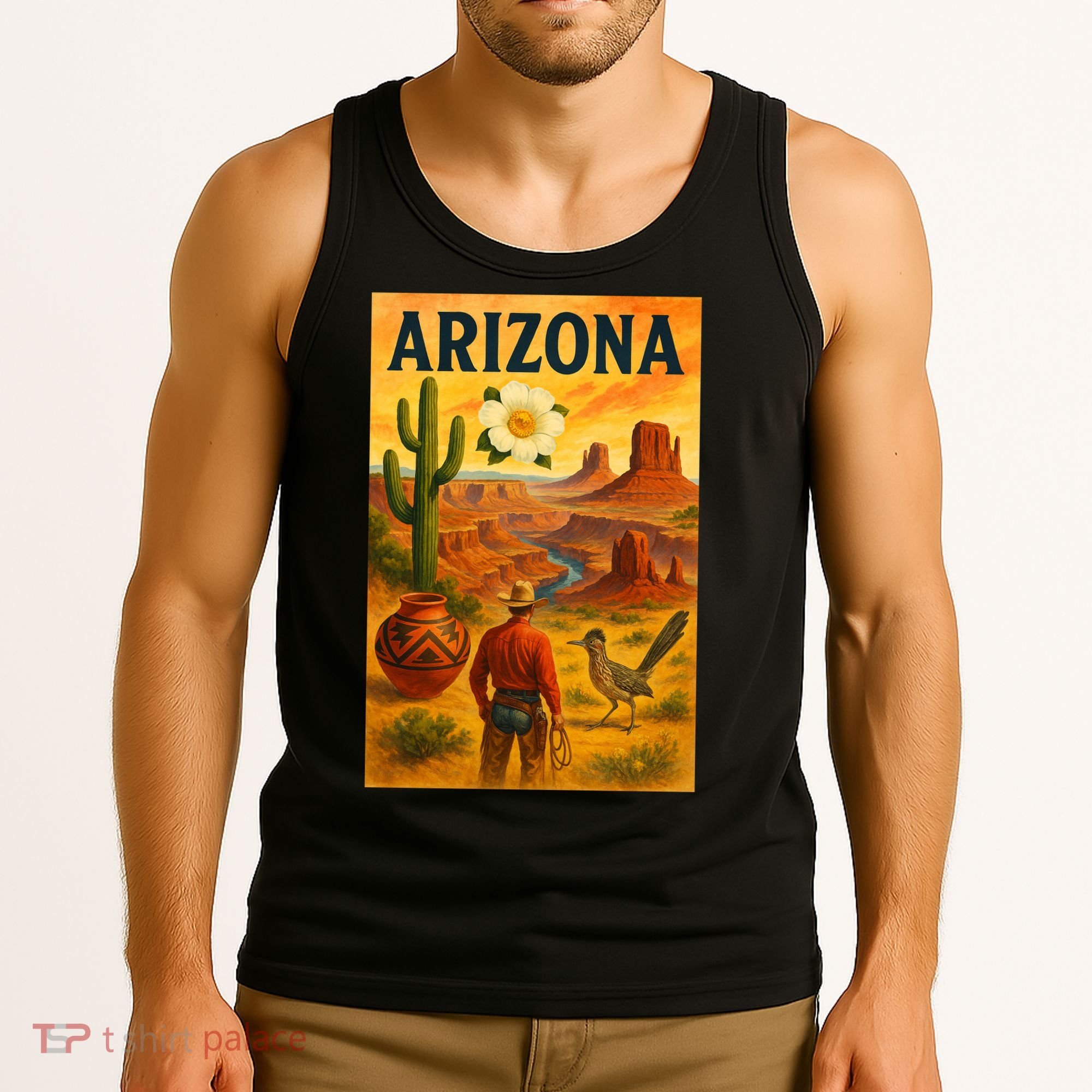 Arizona Retro Sunset Tank Top
