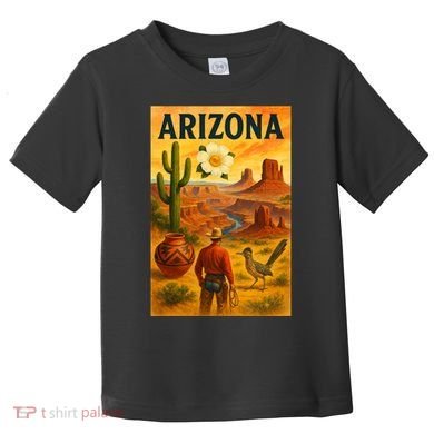 Arizona Retro Sunset Toddler T-Shirt