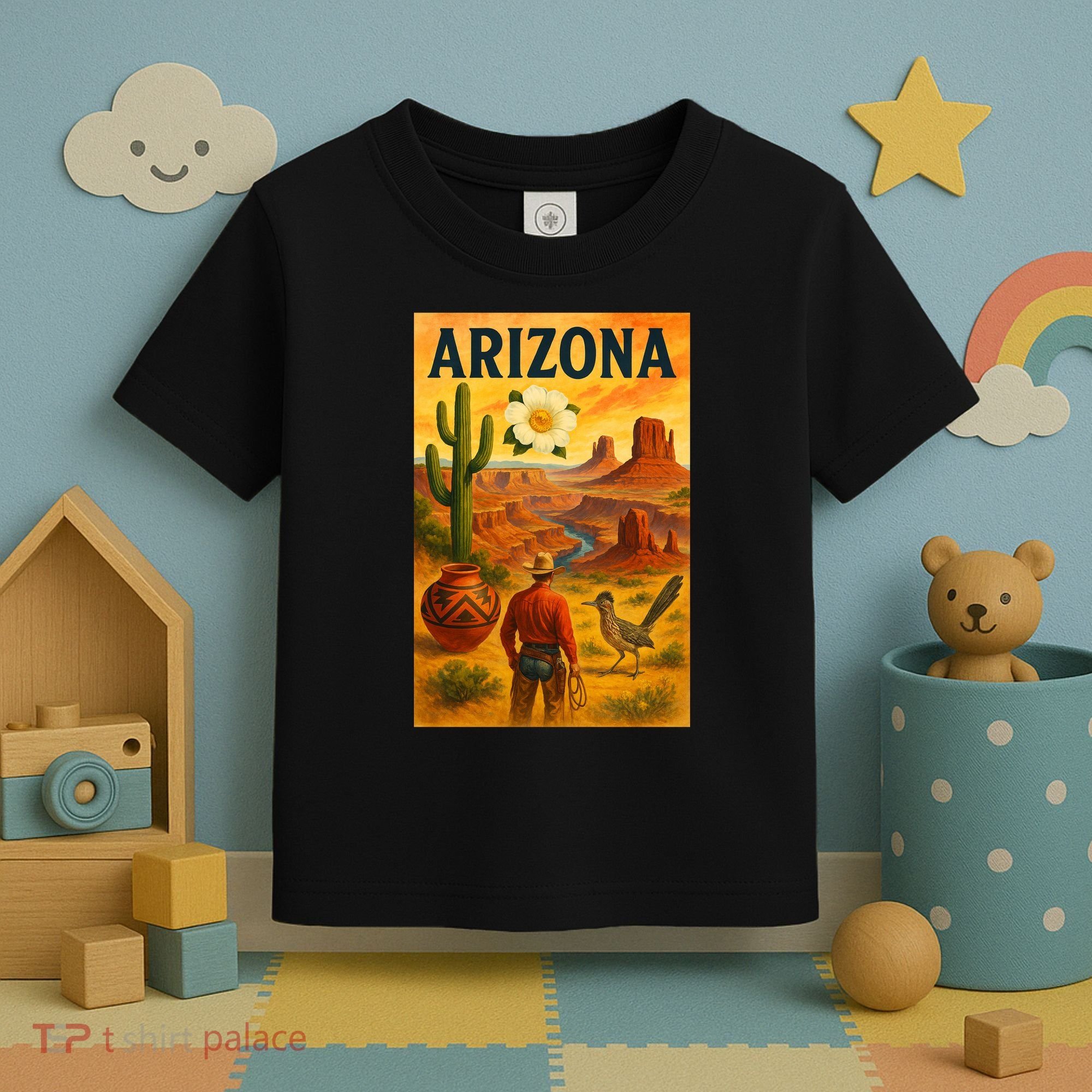 Arizona Retro Sunset Toddler T-Shirt
