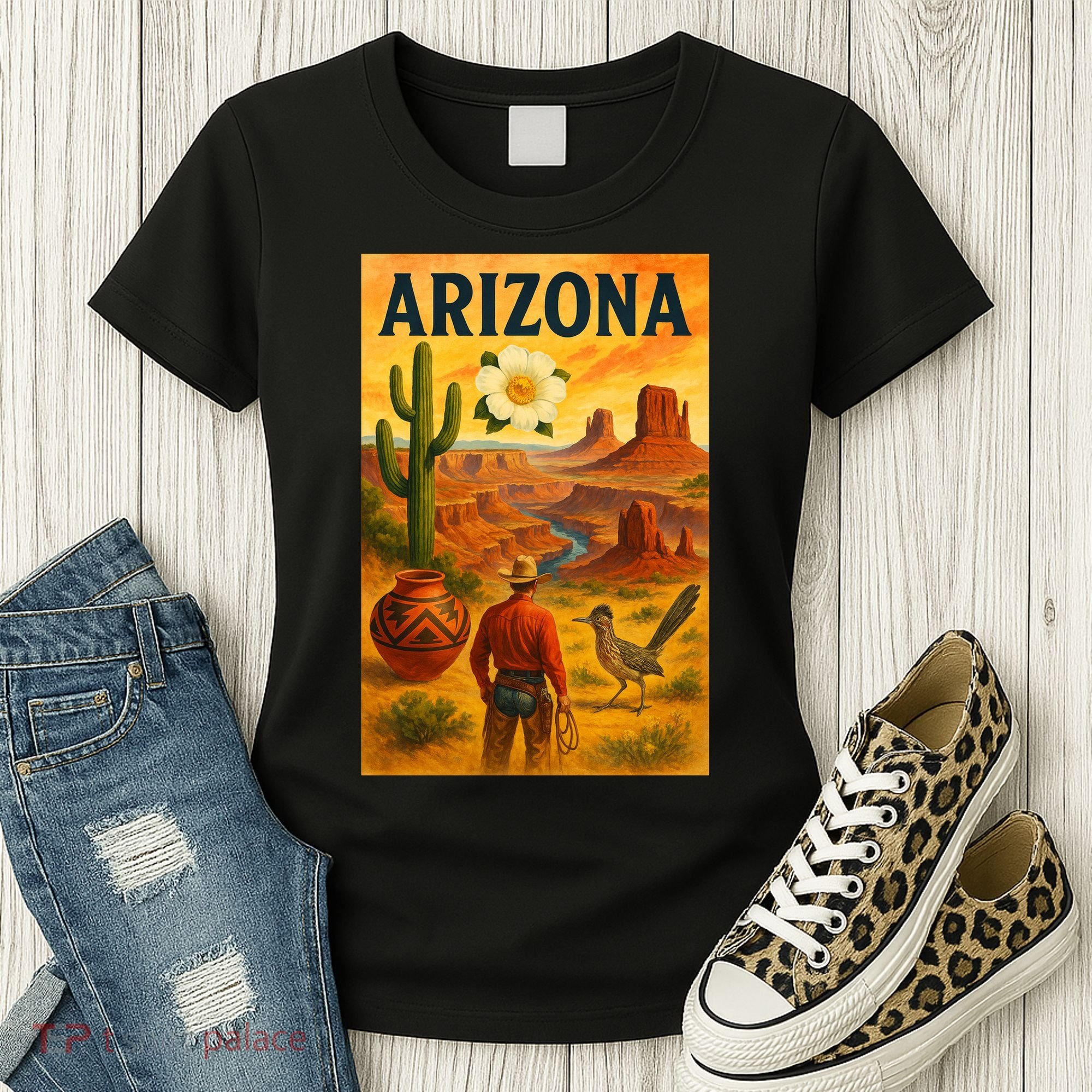 Arizona Retro Sunset Women's T-Shirt