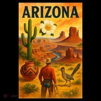 Arizona Retro Sunset Women's T-Shirt thumb 6