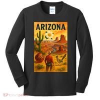 Arizona Retro Sunset Kids Long Sleeve Shirt thumb 0