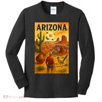 Arizona Retro Sunset Kids Long Sleeve Shirt thumb 0