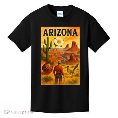 Arizona Retro Sunset Kids T-Shirt