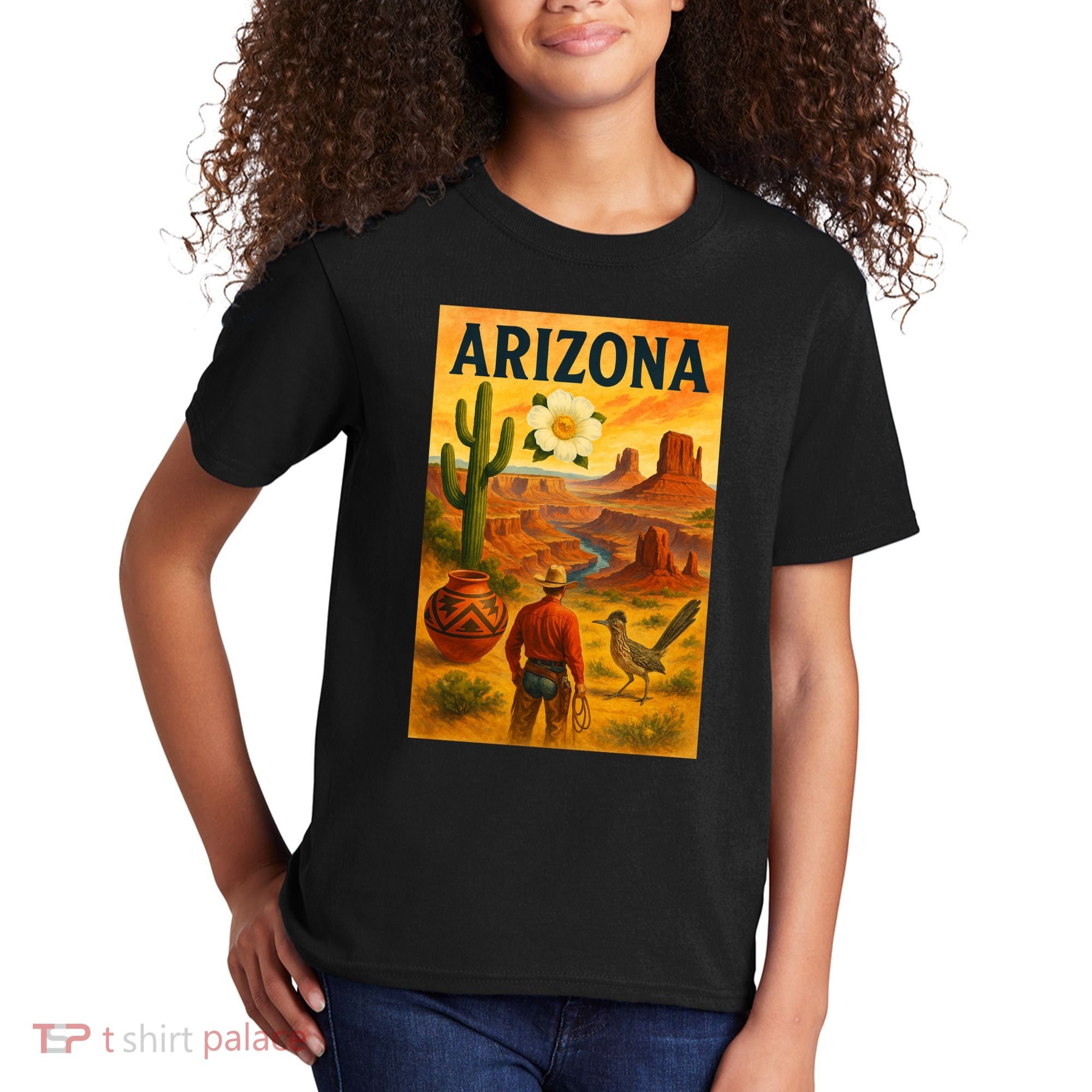 Arizona Retro Sunset Kids T-Shirt