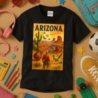 Arizona Retro Sunset Kids T-Shirt thumb 3