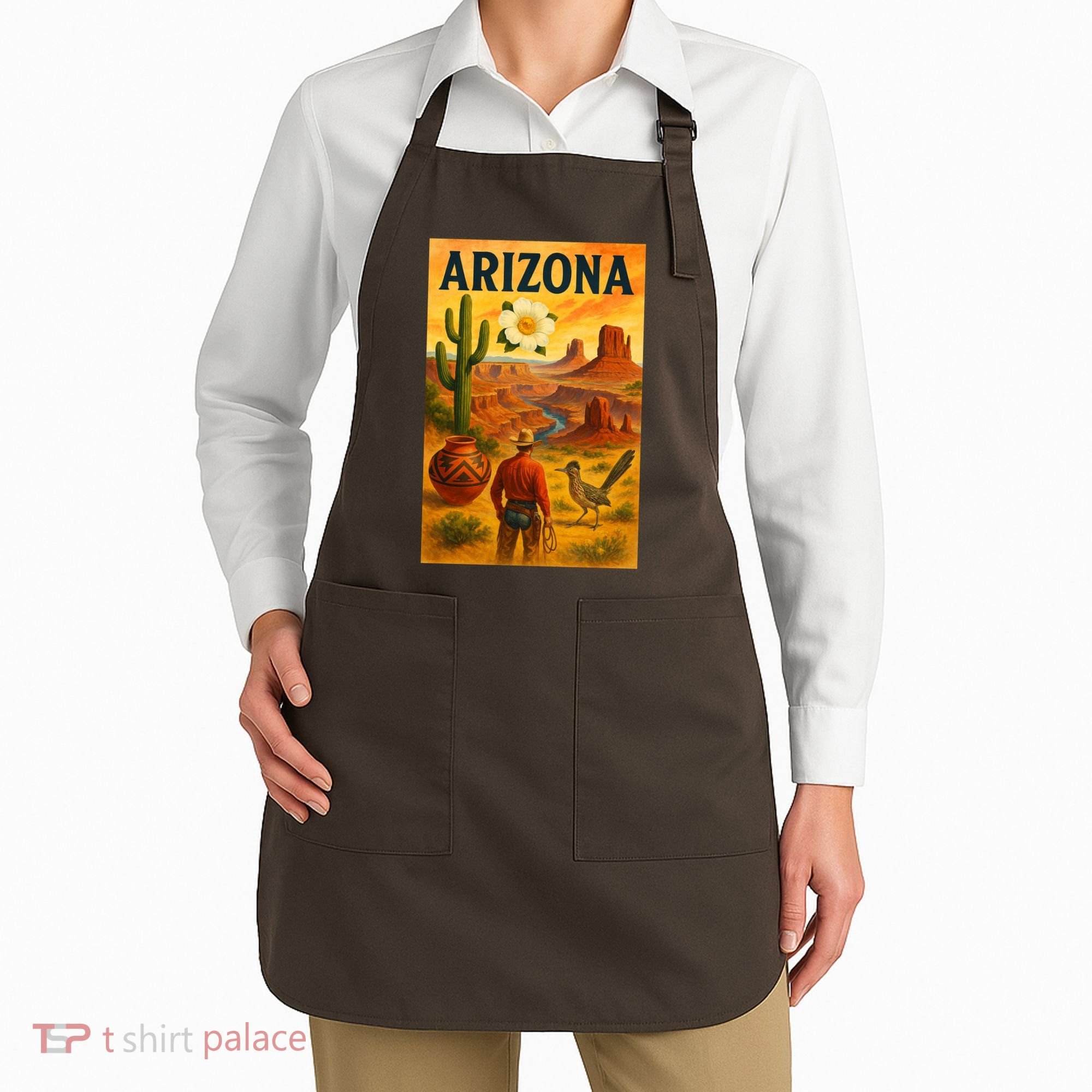Arizona Retro Sunset Apron