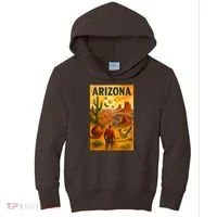 Arizona Retro Sunset Kids Hoodie thumb 0