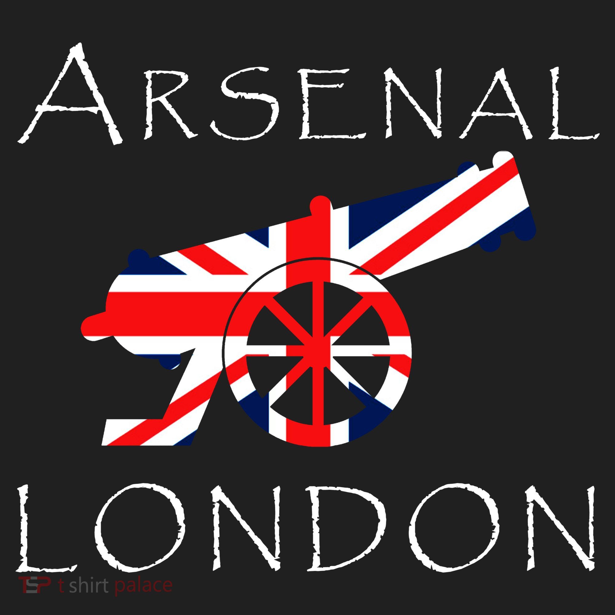 Arsenal London Soccer Jersey Cannon Union Jack  Women's Sweatshirt