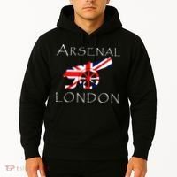 Arsenal London Soccer Jersey Cannon Union Jack  Hoodie thumb 2