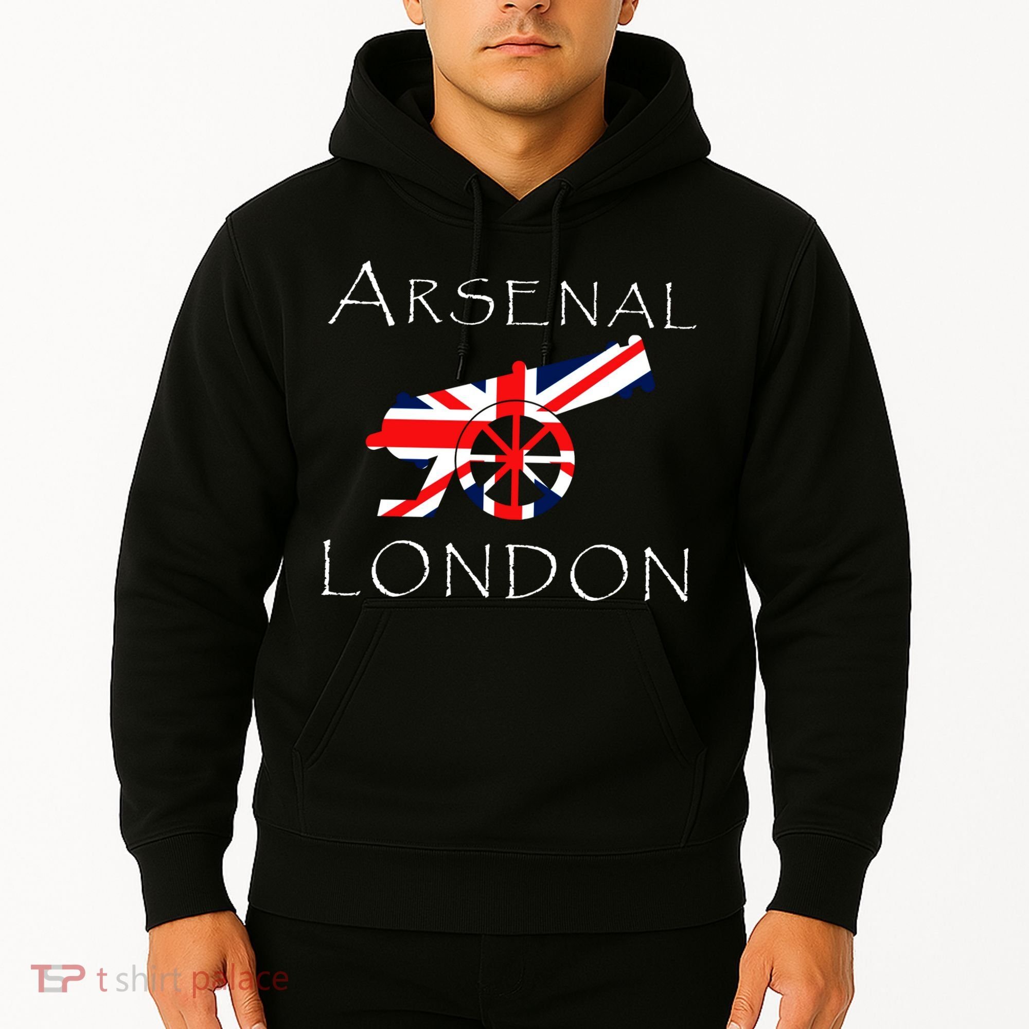 Arsenal London Soccer Jersey Cannon Union Jack  Hoodie