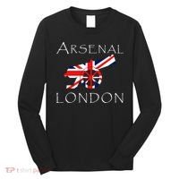 Arsenal London Soccer Jersey Cannon Union Jack  Long Sleeve Shirt thumb 0