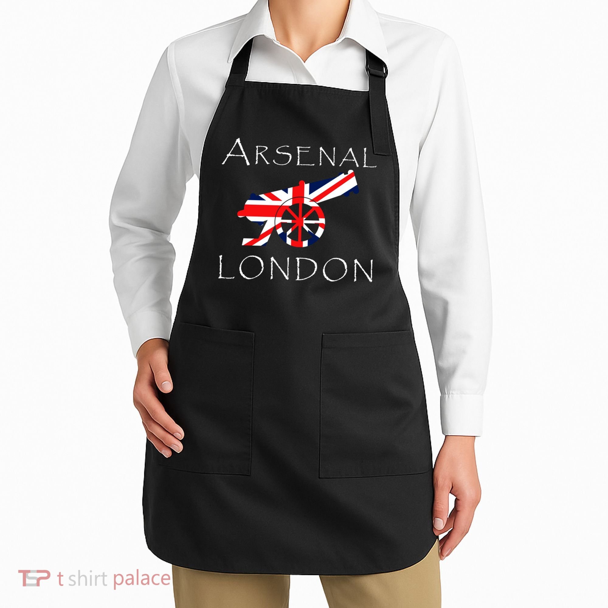 Arsenal London Soccer Jersey Cannon Union Jack  Apron