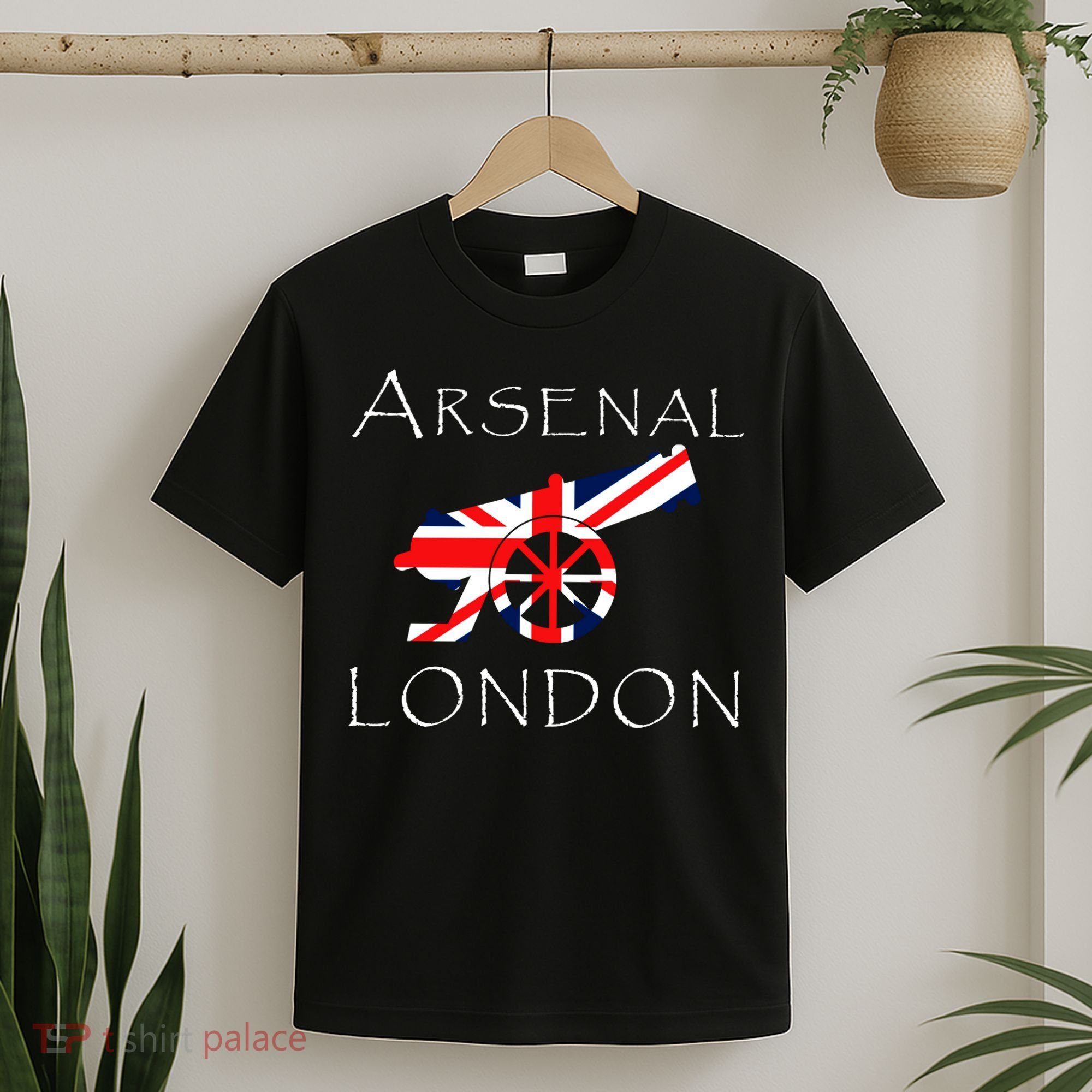 Arsenal London Soccer Jersey Cannon Union Jack  T-Shirt
