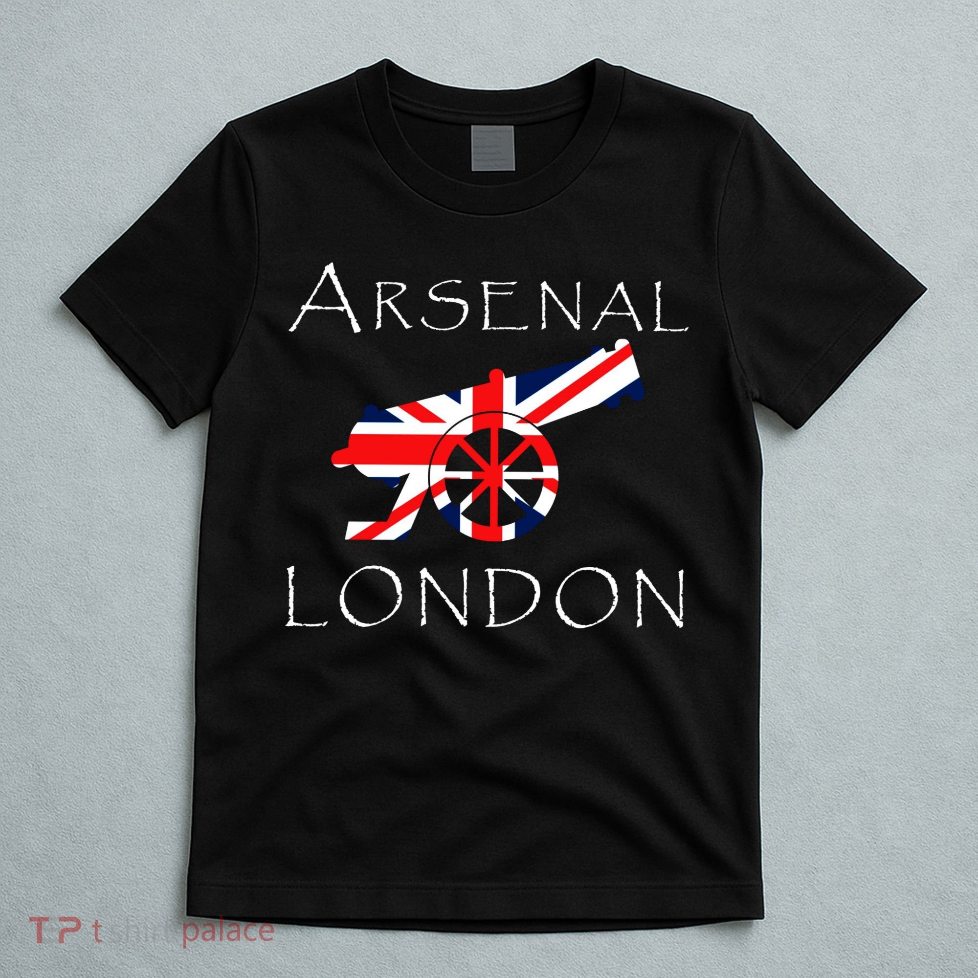 Arsenal London Soccer Jersey Cannon Union Jack  T-Shirt