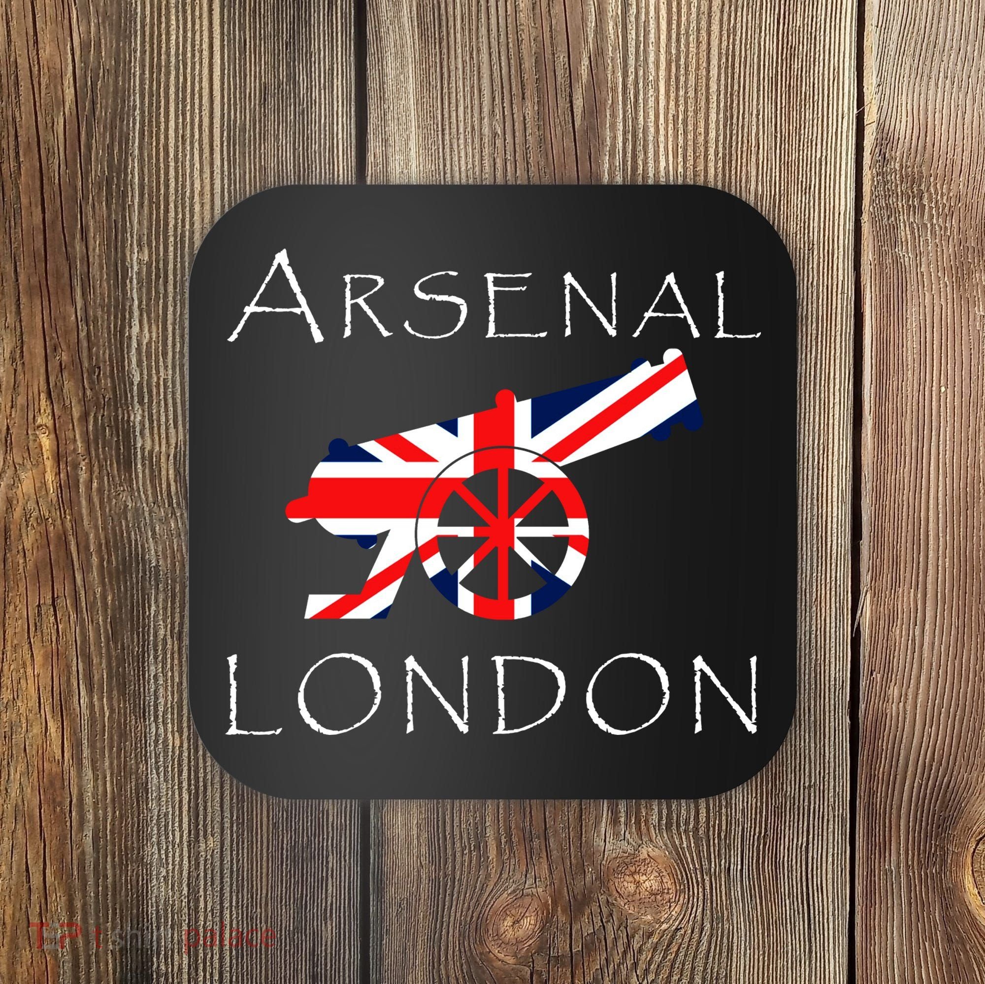 Arsenal London Soccer Jersey Cannon Union Jack  Coaster