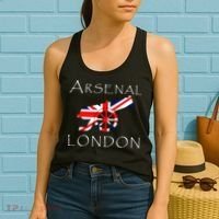 Arsenal London Soccer Jersey Cannon Union Jack  Women's Tank Top thumb 2