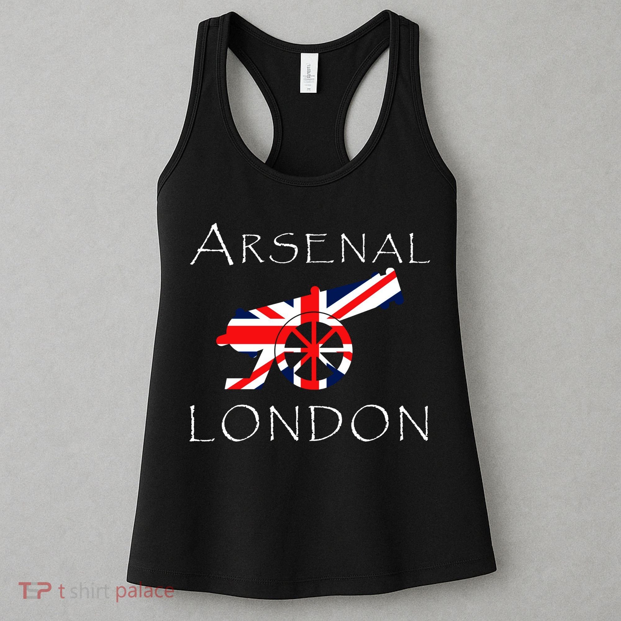 Arsenal London Soccer Jersey Cannon Union Jack  Women's Tank Top
