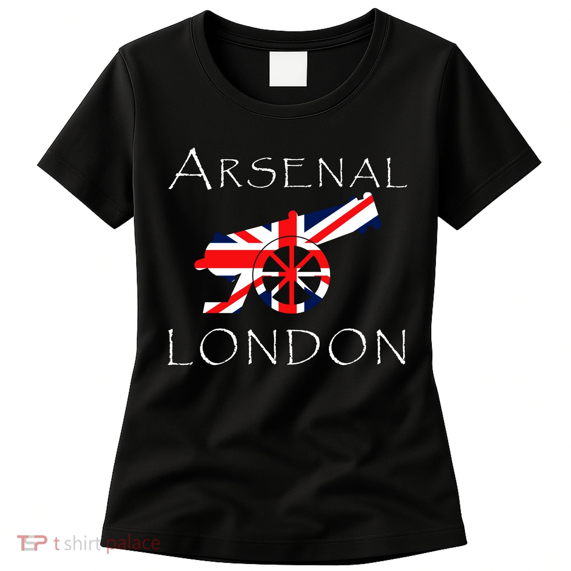 Arsenal London Soccer Jersey Cannon Union Jack  Women's T-Shirt